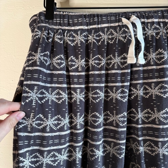 Burt's Bees Baby Organic Cotton Pajama Pants Snowflake Print Size Large - Picture 2 of 5